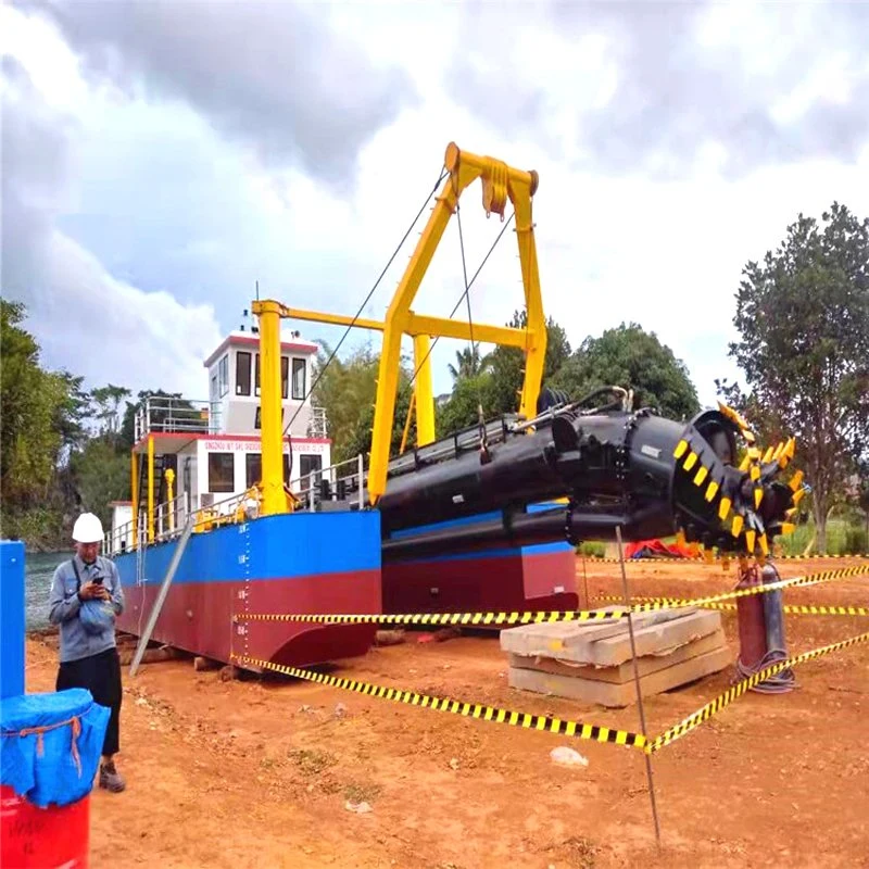 Diesel Engine Power Cutter Suction Dredger Used in River and Lake