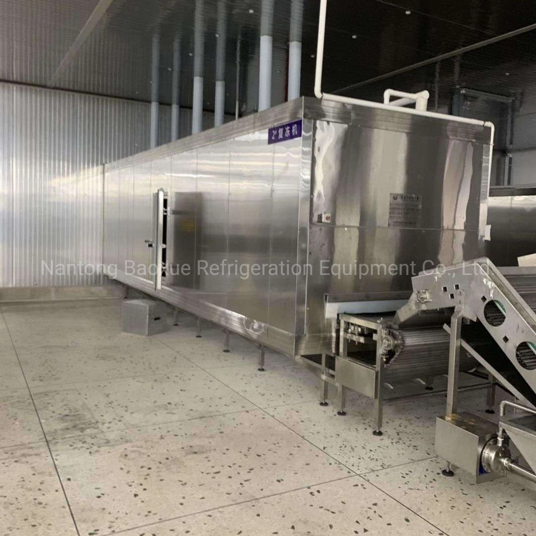 IQF Tunnel Freezer for Peru Frozen Squid