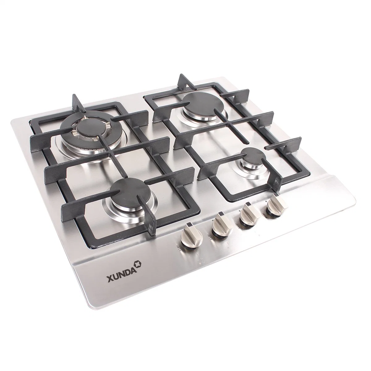 Xunda Built in Gas Hob Sabaf Style Lotus Flame 4 Burners Gas Hob Stainless Steel Gas Hob