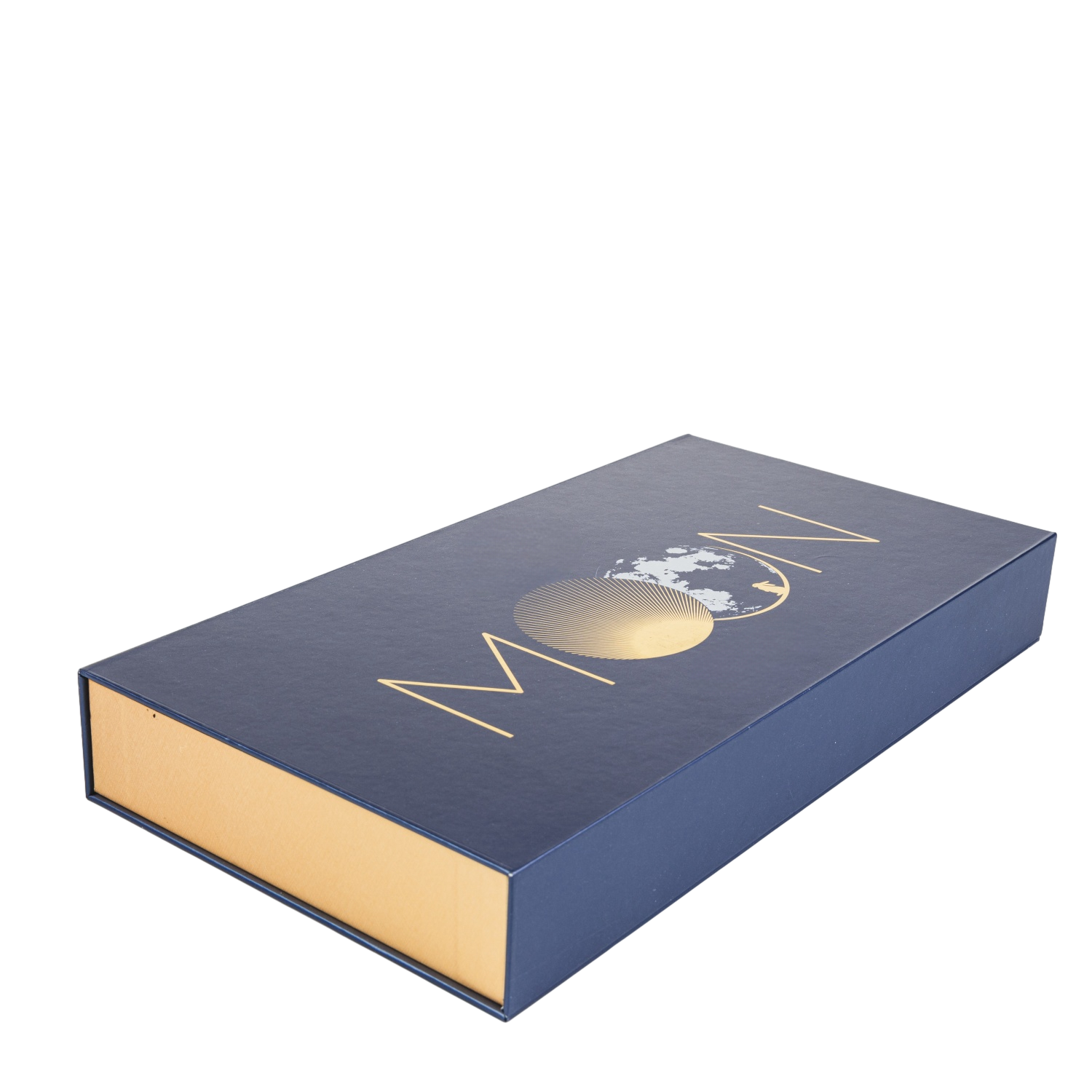 Caja de embalaje Golden Foil Caja de regalo Caja de cartón Caja plegable con solapa y cierre magnético