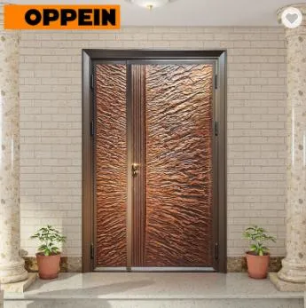 Oppein Guangzhou Factory Double-Layer Steel Security Exterior Doors