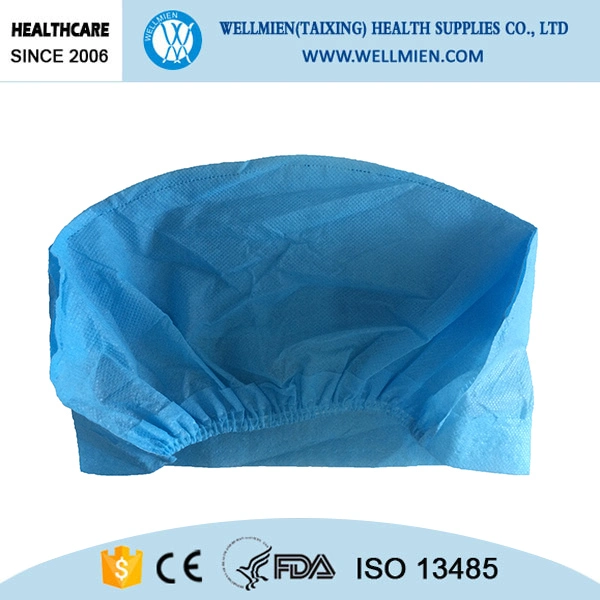 Disposable Non Woven Single Use Elastic Surgery Cap for Hospital Use