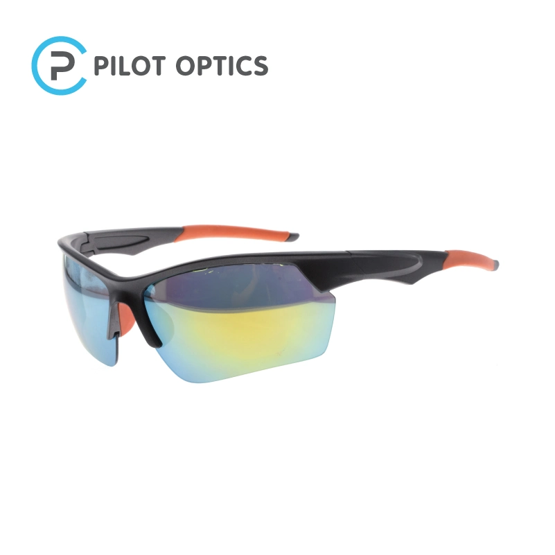 L'optique pilote 2023 Commerce de gros de la moitié de la jante de la mode Hommes Femmes Lunettes de soleil Lunettes de sport