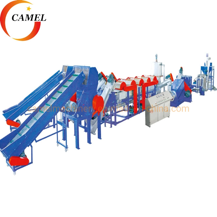 LLDPE Plastic Washing Drying Line PE PP Plastic Film Bags Recycling Machine with Crusher Hot Washer and Friction Washer