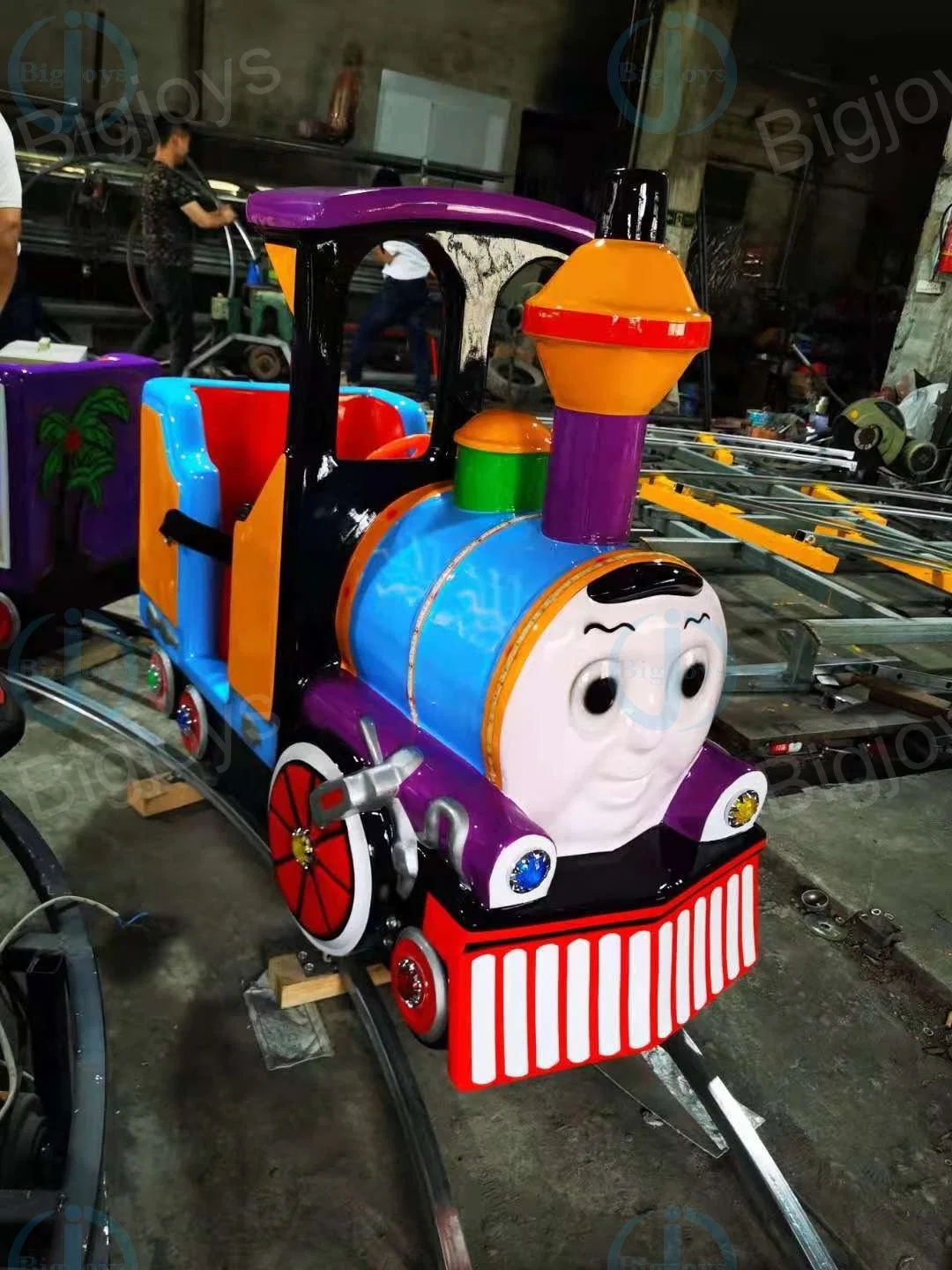 Los niños Electric Amusement paseos en tren Tren Eléctrico pista oval