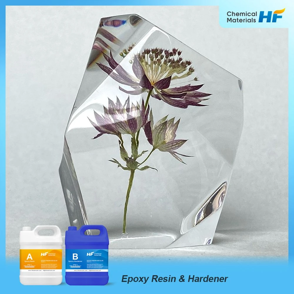 Best High Glass for Art DIY Casting Gallon Unit OEM Factory Crystal Clear Ab Adhesive for Flower Crafts Epoxy Resin with Hardener