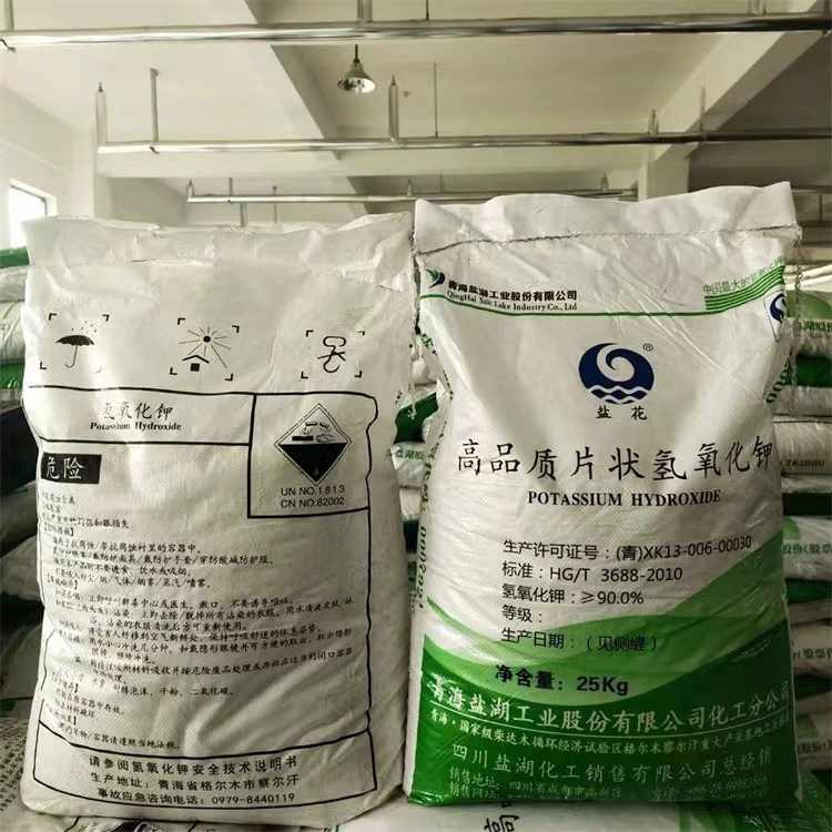 Agent Chemical Caustic Potash Flakes KOH Potassium Hydroxide CAS 1310-58-3