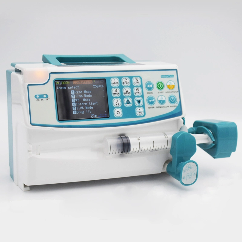 Surgical Instrument Medical Portable Syringe Pump Infusion for Human and Volumetric with Good Price