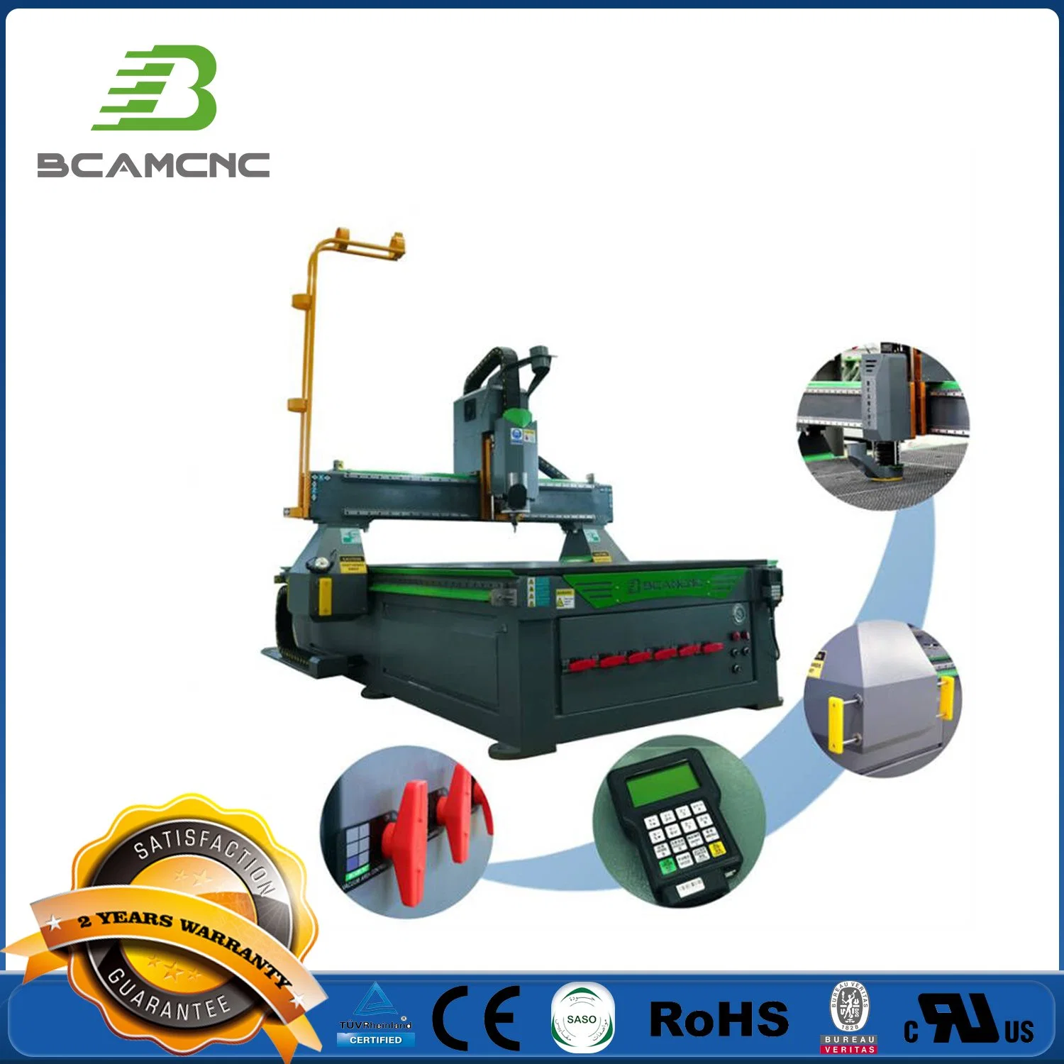 Manual Tool Change CNC Router Woodworking Machine