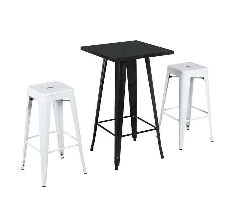 Metal Tolix Industrial Bistro Dining Table Chair (ZG21-030)