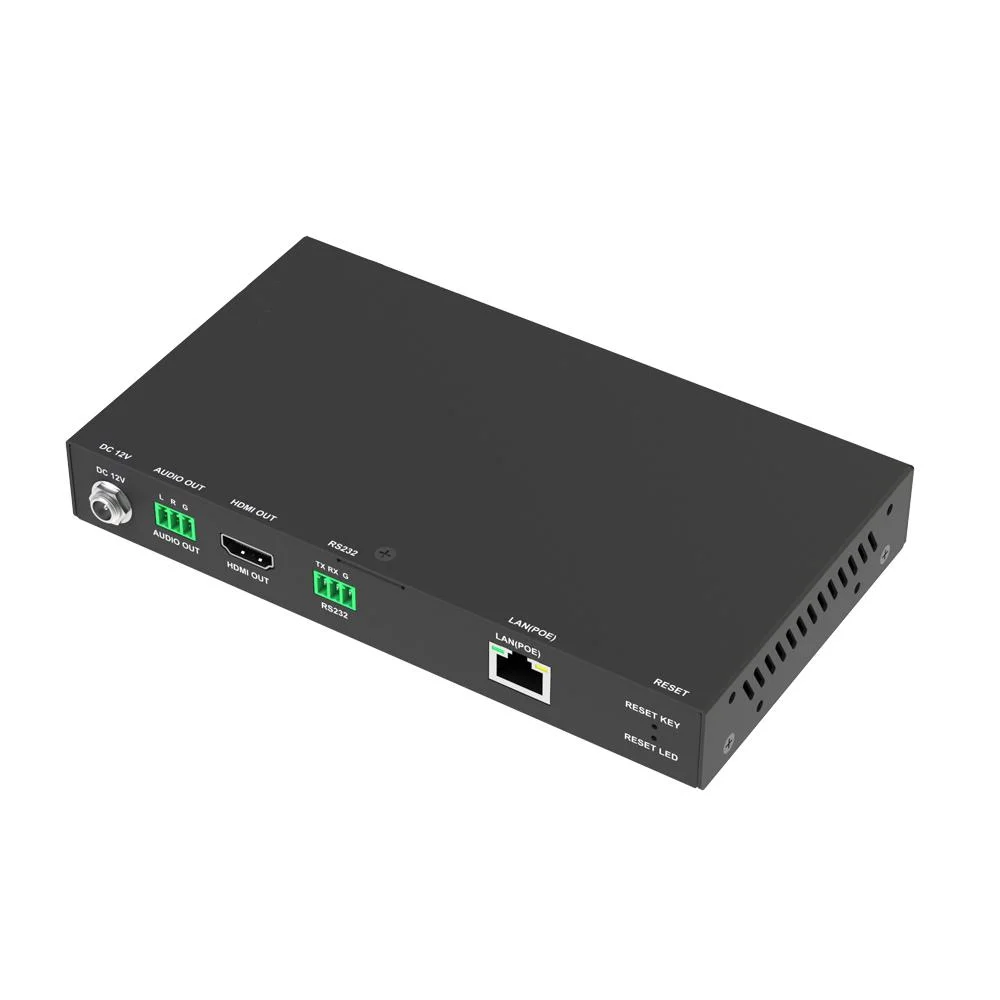 AV Zero-Configuration 1080P Plus de décodeur IP, H. 265 HDMI sur IP Extender W/ Video Wall, un contrôle visuel et POE