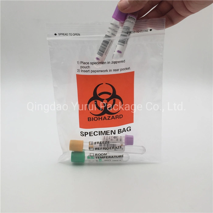 Medical Supplies Export Delivery Biohazard Specimen Bag