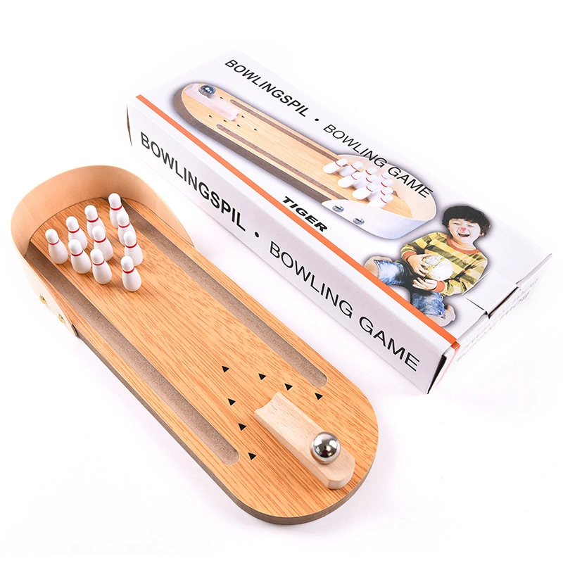 School Students Finger Wooden Bowling Balls Play Game Set Outdoor Skittles Bowling Pins Balls Kids Bowling Toys