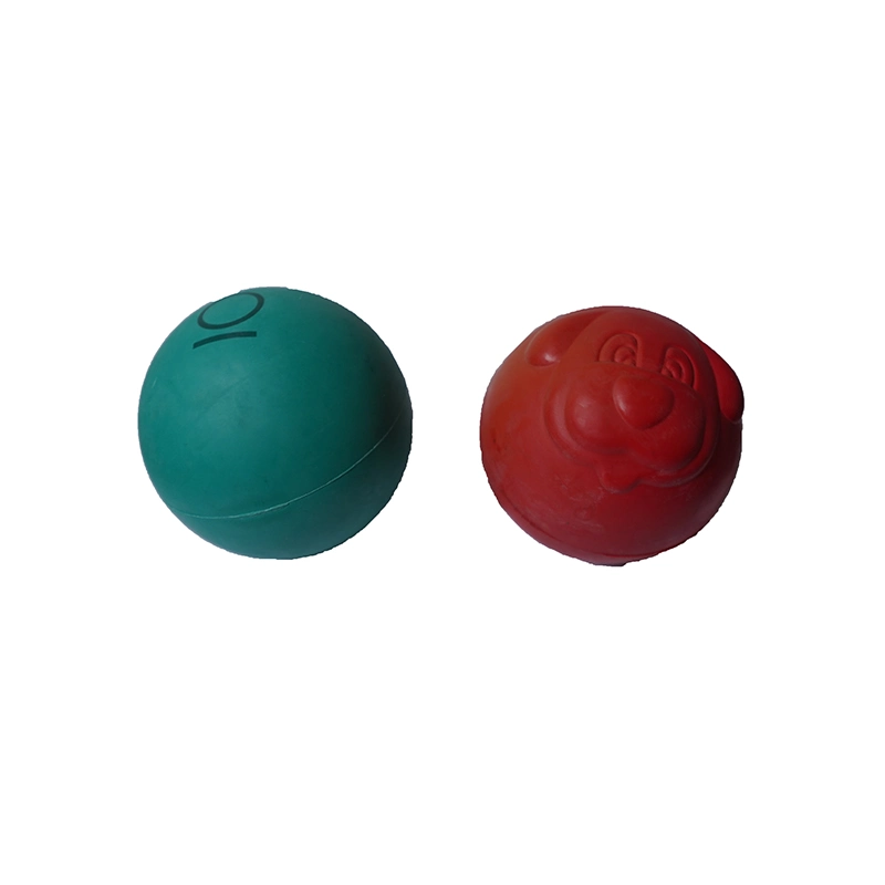 High quality/High cost performance Bite Resistant Ball Pet Toys Bone Shape Solid Bouncy Ball Dog Toy