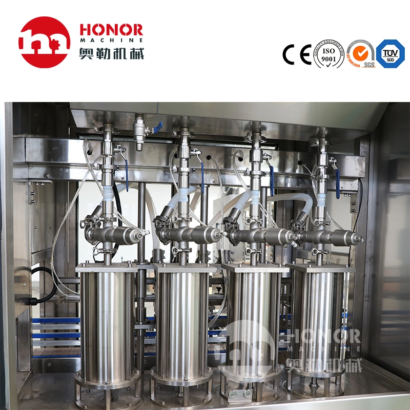 Filling and Sealing Bottle Packaging Device of Linear Large Output Sterilizing Liquid Soap and Washing Liquid