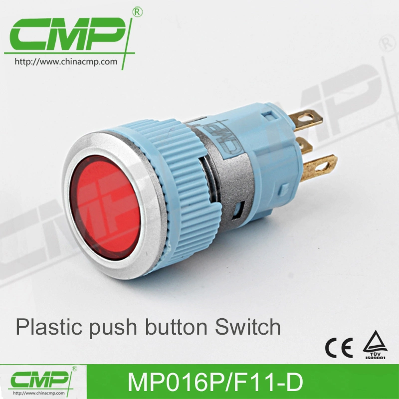 Plastic Push Button Switch with DOT Lamp