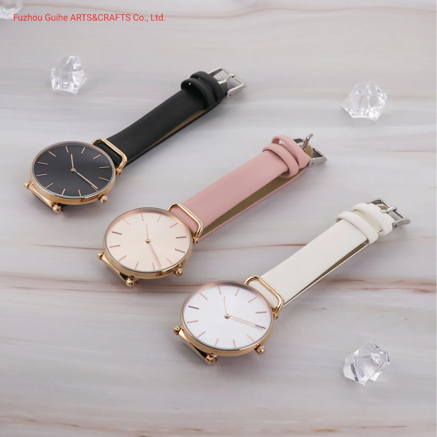 Wholesale Watch Stainless Steel Back Gfit Watch Custom Ladies Leather Quartz Wist Watches Woman Alloy Watch Wholesale Custom Logo Women Watch