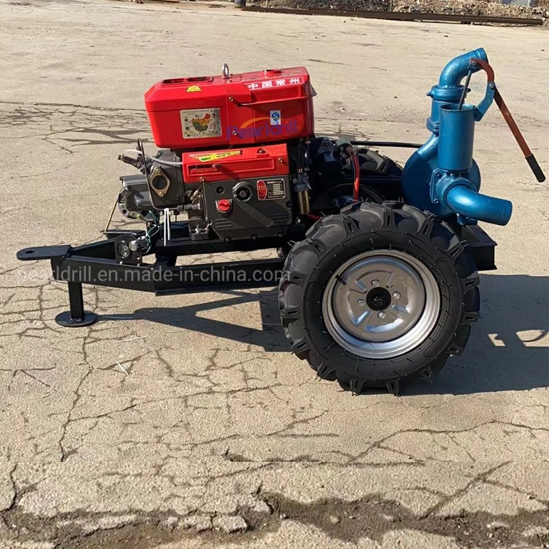 Muebles la Perforación de Pozo de agua bomba de agua de Diesel bomba centrífuga con remolque