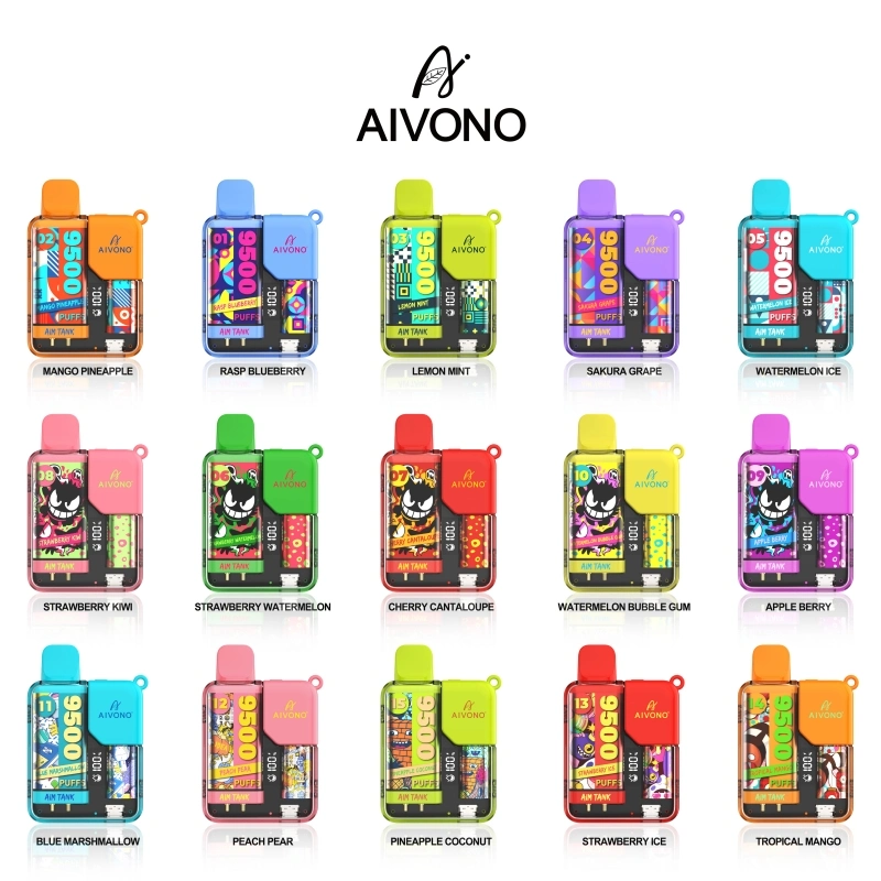 9500 desechables Vapes Aivono bocanadas con Potencia ajustable