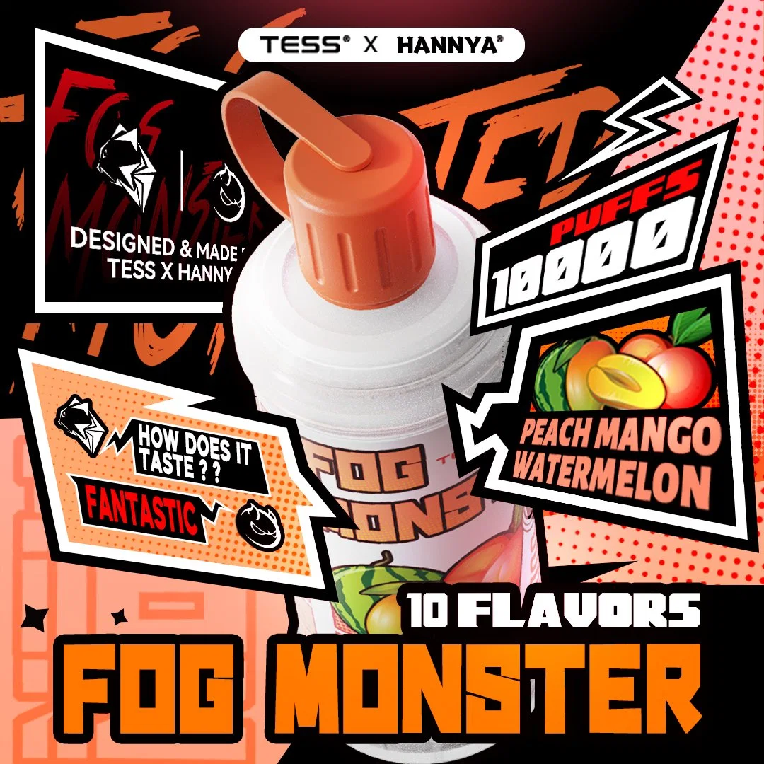 FOG Monster 1000puffs 15 frutos sabor Atacado amostra grátis e Caneta de papel de cigarros descartável