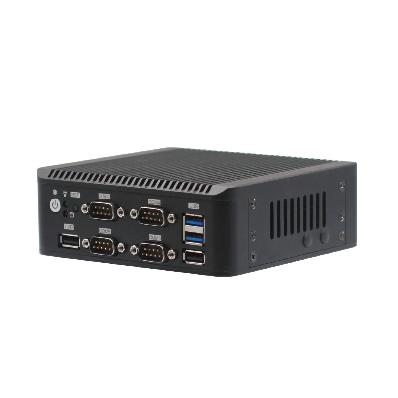 Fanless Mini Computer J4125 DDR4 SATA 4USB2.0 2COM Industrial Fanless PC 2LAN I225 2USB3.0 HD VGA Industrial PC