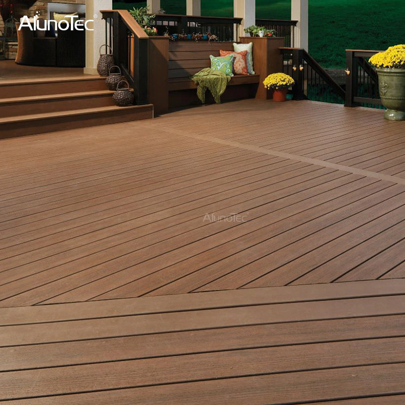 AlunoTec Holz-Kunststoff-Verbundplatten WPC Holz-Deckboden für Wohnbereich