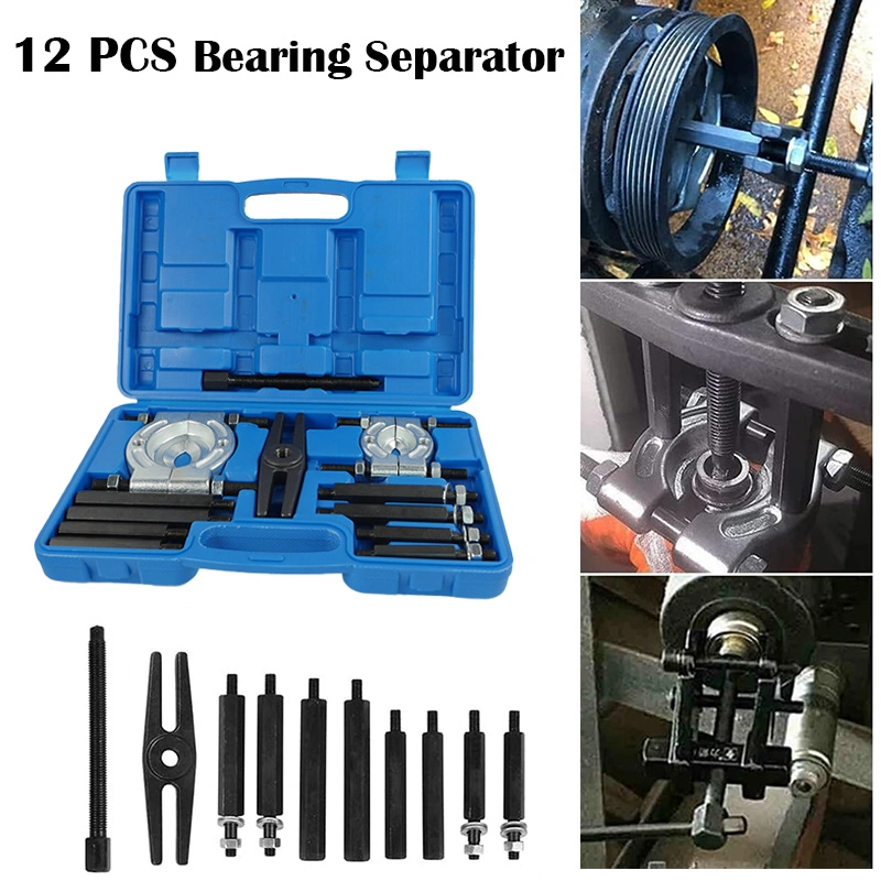 Viktec 12 PCS Bearing Splitter Set, 5 Ton Capacity 2&quot; and 3&quot; Gear Puller Bearing Separator Kit