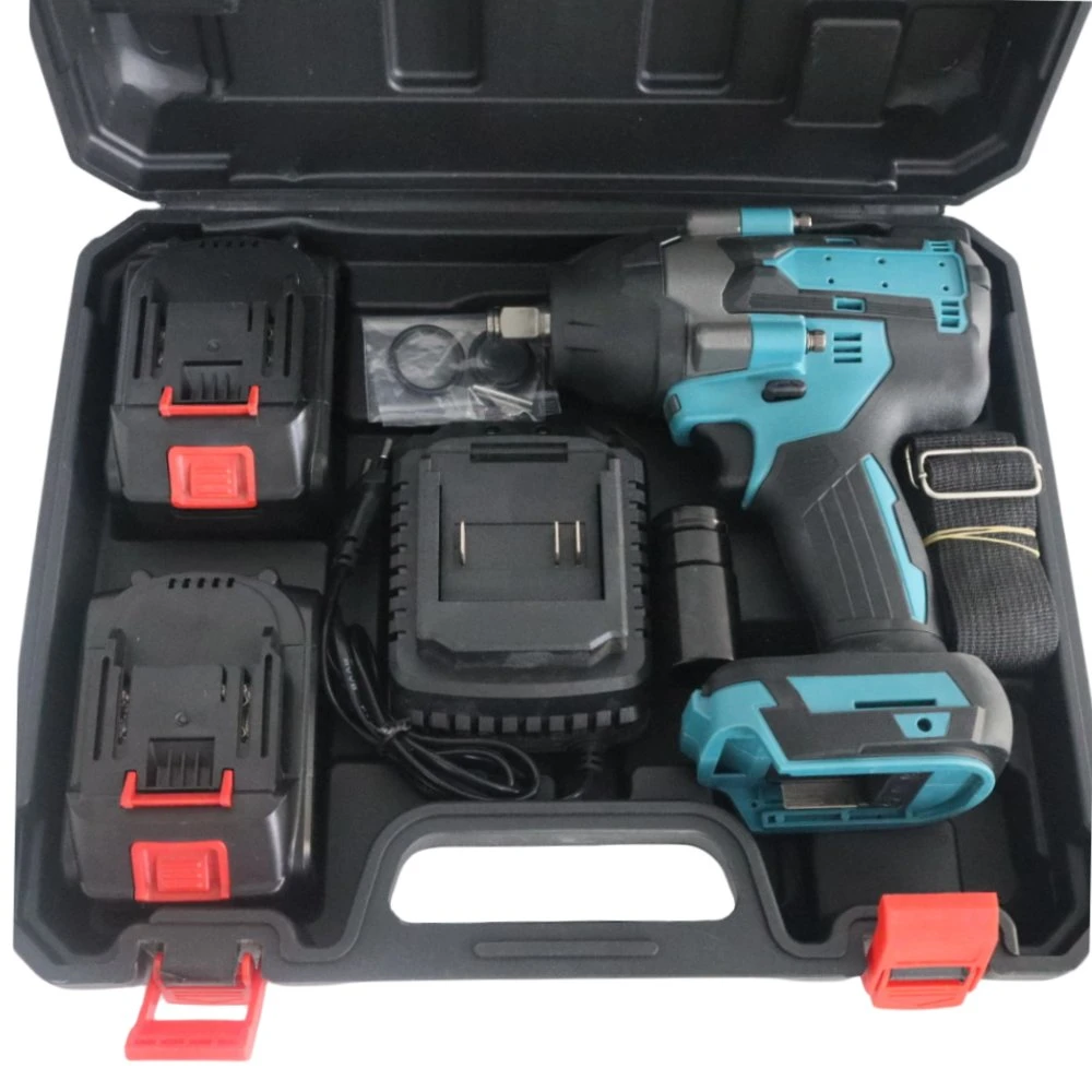 Brushless 1/2 Inch Cordless Impact Wrench 3200rpm High Torque Electric Wrench Gun for Car Home