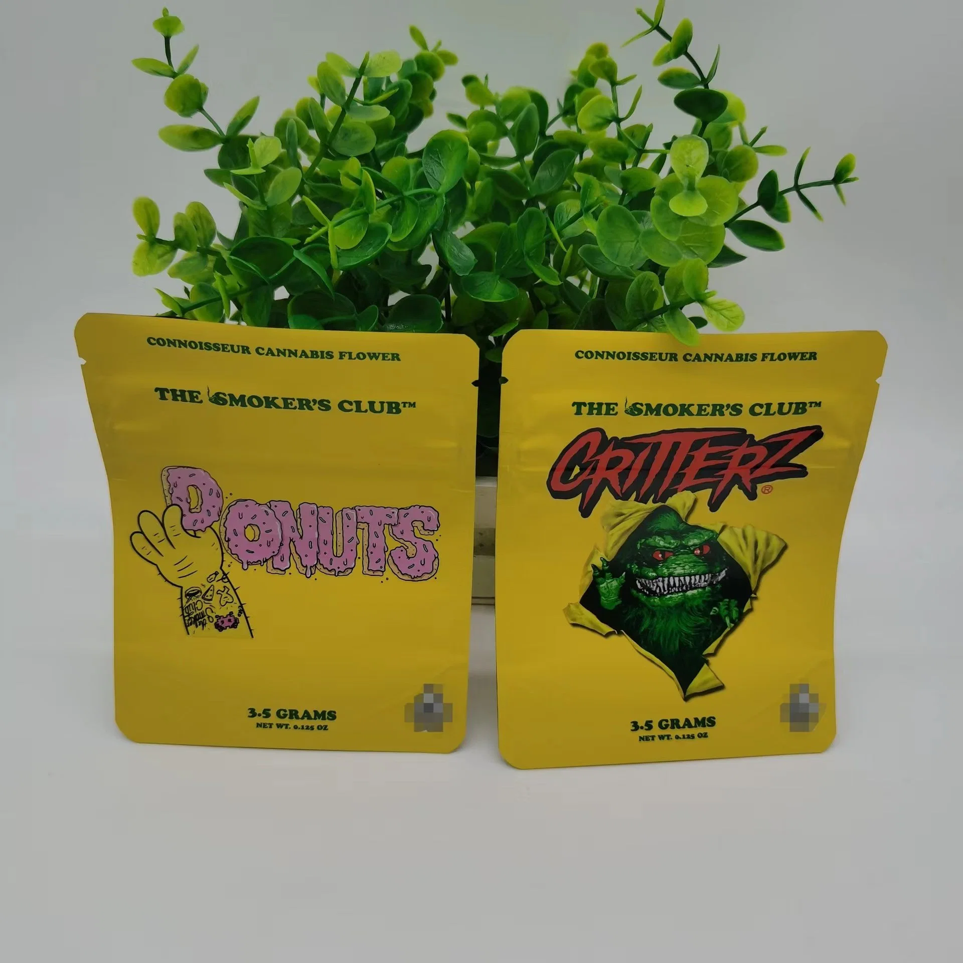 Child Resistant High Barrier Exit Mylar Food Tobacco Flower Leaf Oil Packaging Pouch Cr Zipper Recyclable Edible Bag