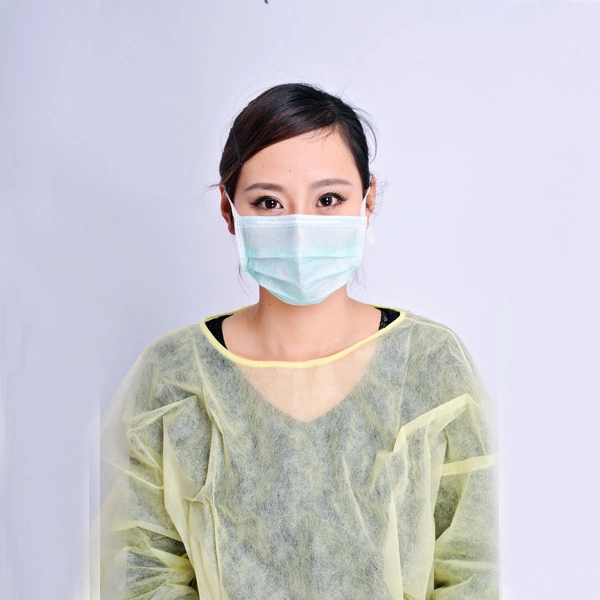 Disposable Earloop Dust Protective Face Mask Blue Color