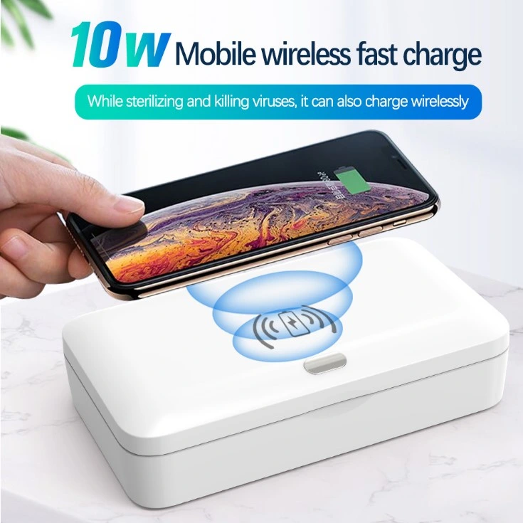 Portable Wireless Charger Multi-Function Disinfection Box Cell Phone UV Sterilizer