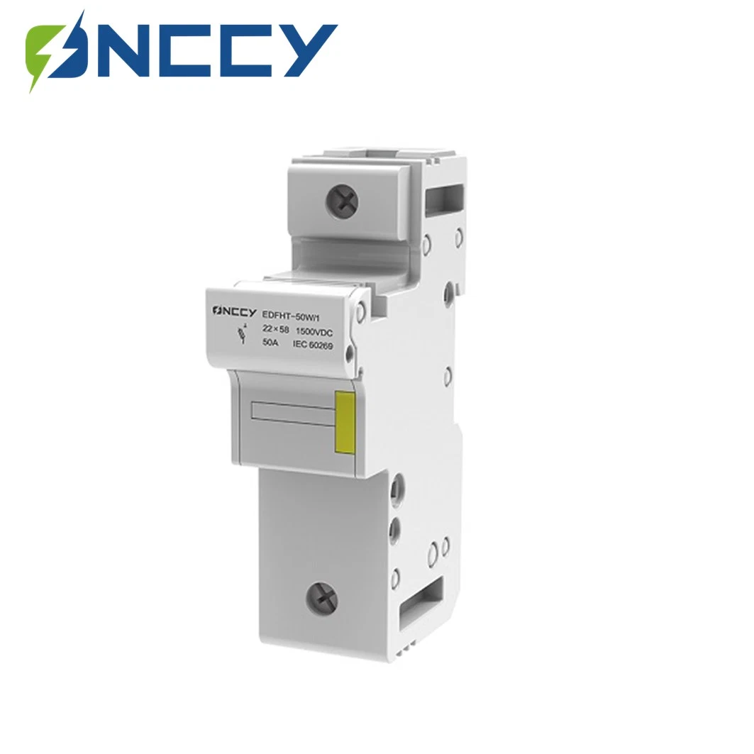 DC 10X38mm 1p 50A10ka with Light 1500V Fuse Holder for PV DC Combiner Boxs Inverters and Solar Applications