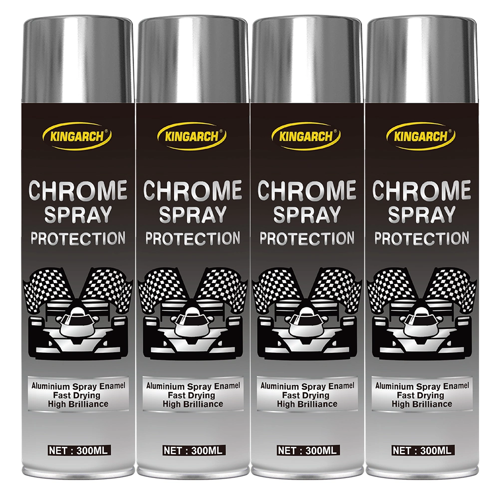 Aerosol Spray Paint Bright Chrome 400 Ml Mirror Effect Glossy Finish for Car/Bike/Scooty/Art/ Craft