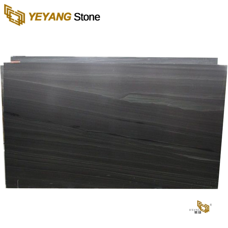 Polish Stone Marble Tile Brown/Wood/Black Slab Kitchen Top Marble Building Material