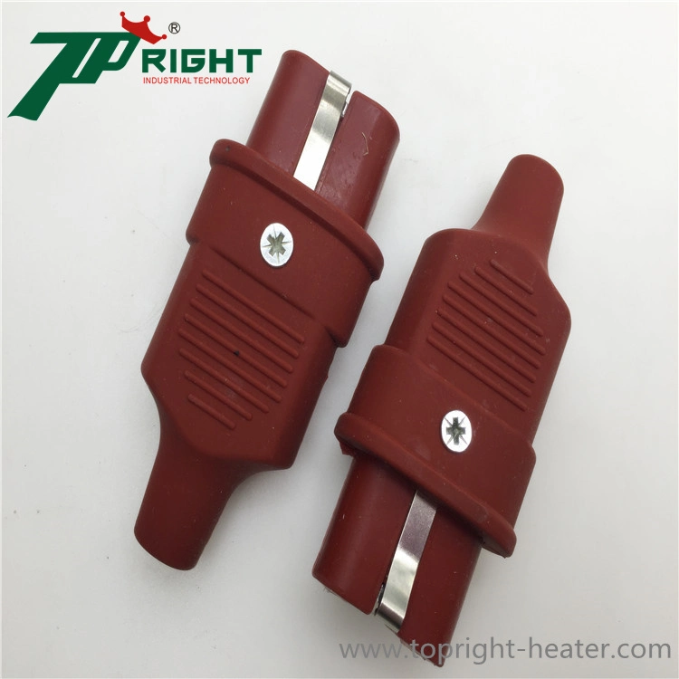 Flat Angle 2 Pins Plug Connector