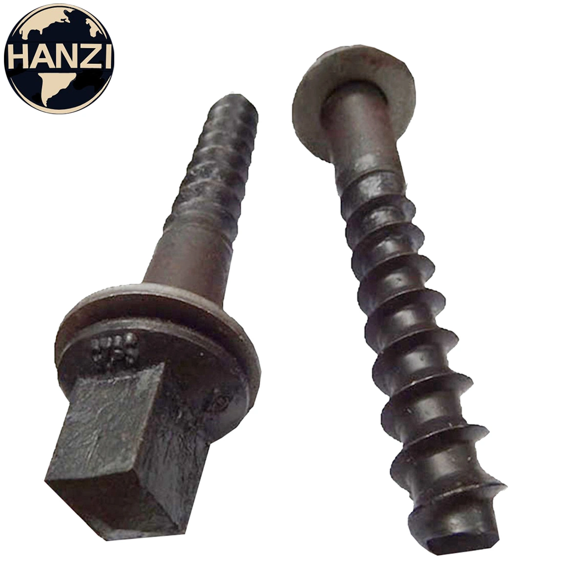 180mm tornillo largo punta plana para manguitos de madera blanda