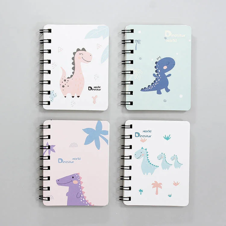 Cartoon Mini A7 Paper Notebook Spiral Binding Notebook for Office Work School