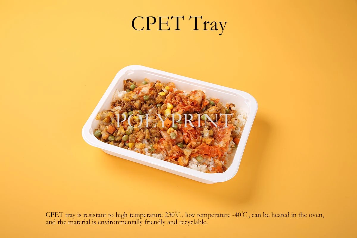 Compartment Disposable Plastic Food Packing Bento Lunch Box Cpet Salad Tray Catering Container