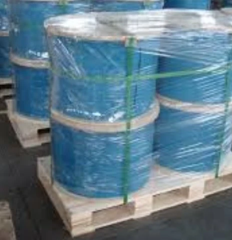 3/32'' Clear PVC/Vinyl Coated Steel Wire Rope in Plastic Reels