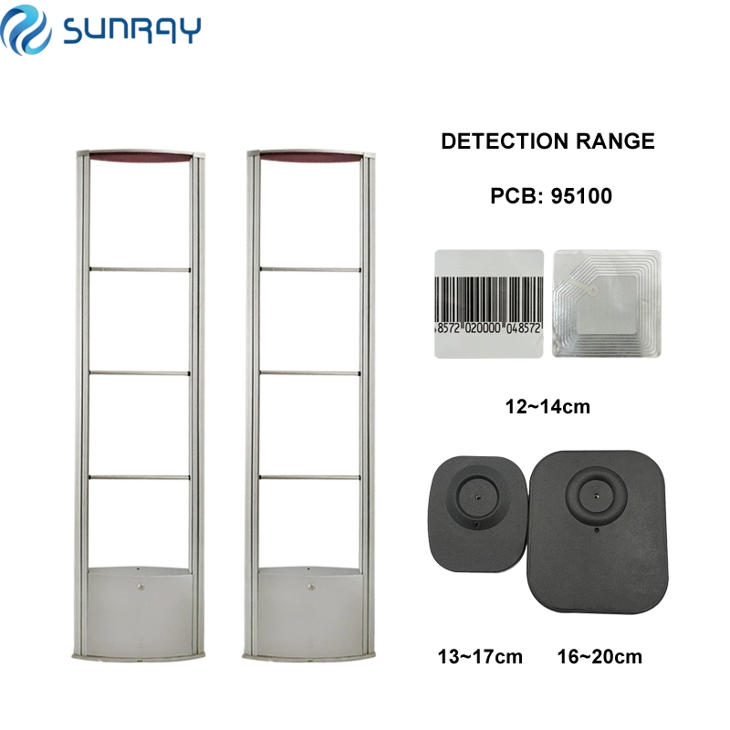 RF Dual Antennas Supermarket Security Gates Anti Theft Products