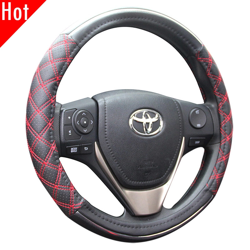 Channel Good High Quality 15inch Universal PU Auto PVC Steering Wheel Cover 80481