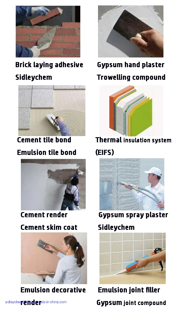 HPMC Verdickungsmittel Wasserretention Agent für Fliesen Klebmörtel und Wandputzmittel, Chemisches Pulver