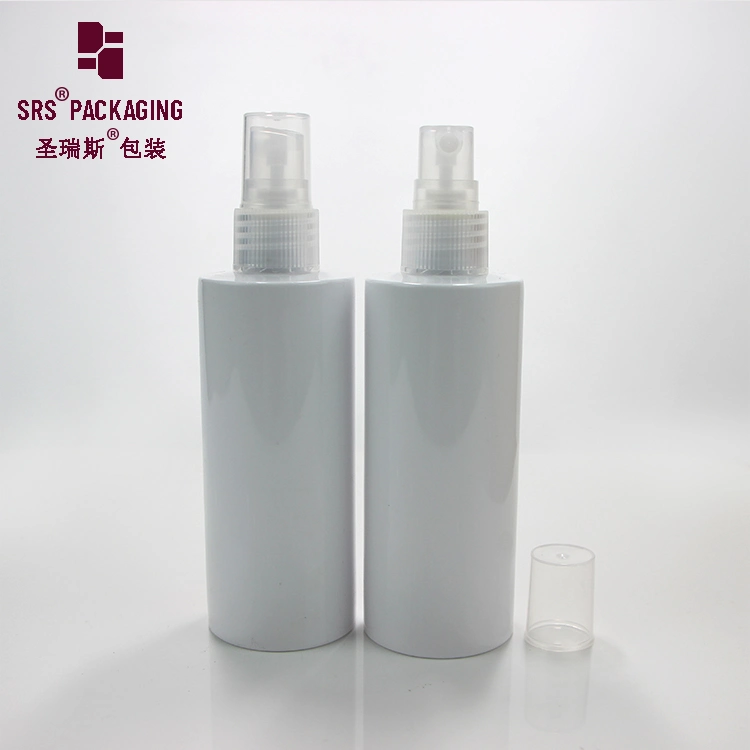 Stock Empty Mini Pet Clear Color Round Flat Alcohol Plastic Bottle Spray 100ml