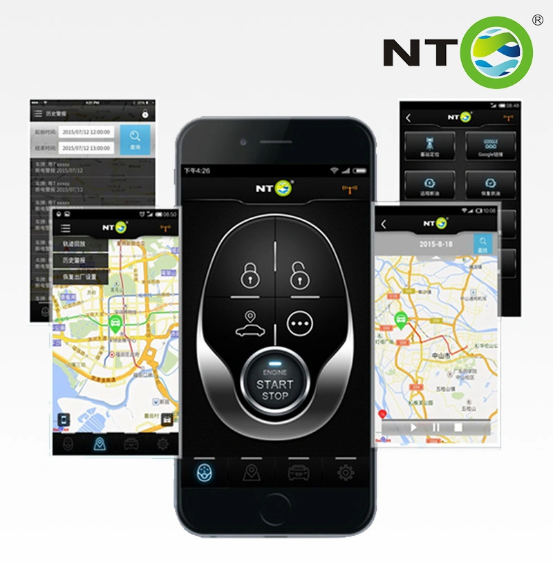 Nto PKE Autoalarm schlüssellose Türöffnungs-Fernbedienung Push to Starten Sie das GPS GSM Tracker Alarm System