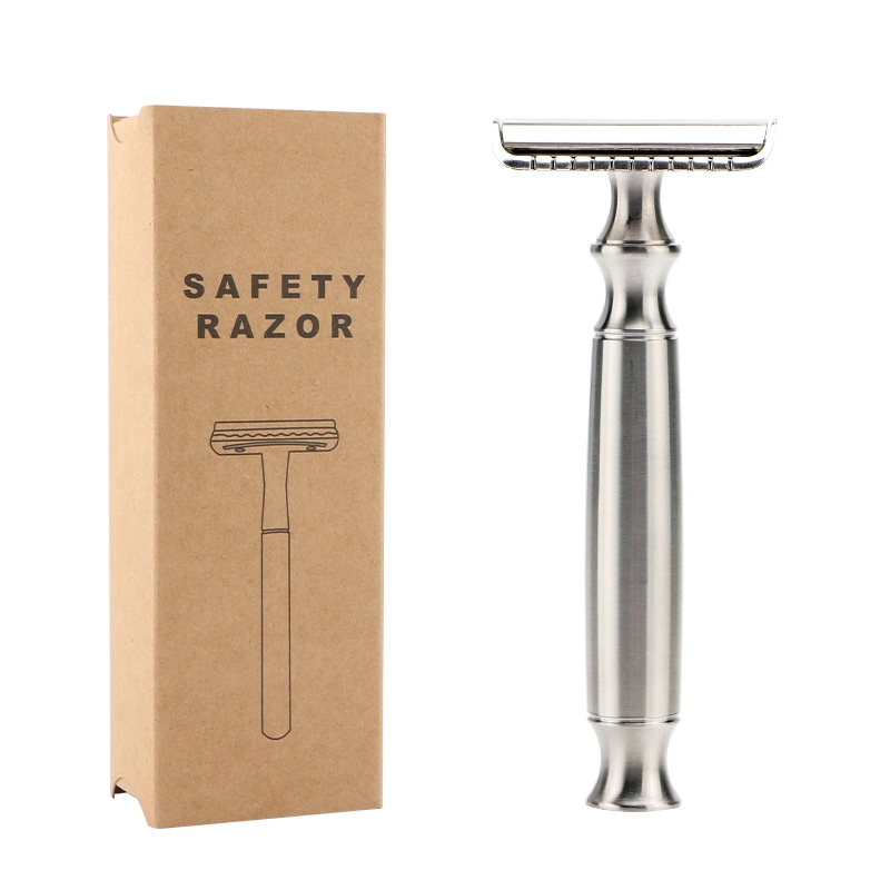 Premium Quality Double Edge Stainless Steel Safety Razor Plastic Free Shaving Razor