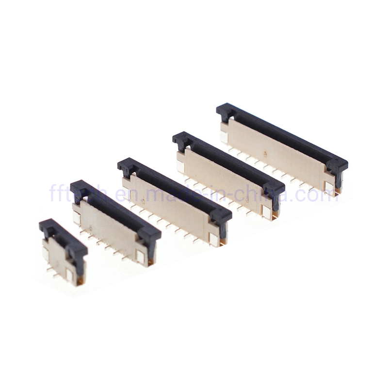 Factory Supply Vertical Surface Mount SMD 0.5mm 1.0mm Pitch FFC Connector Top and Bottom FPC Connector Flat Flex Connectors