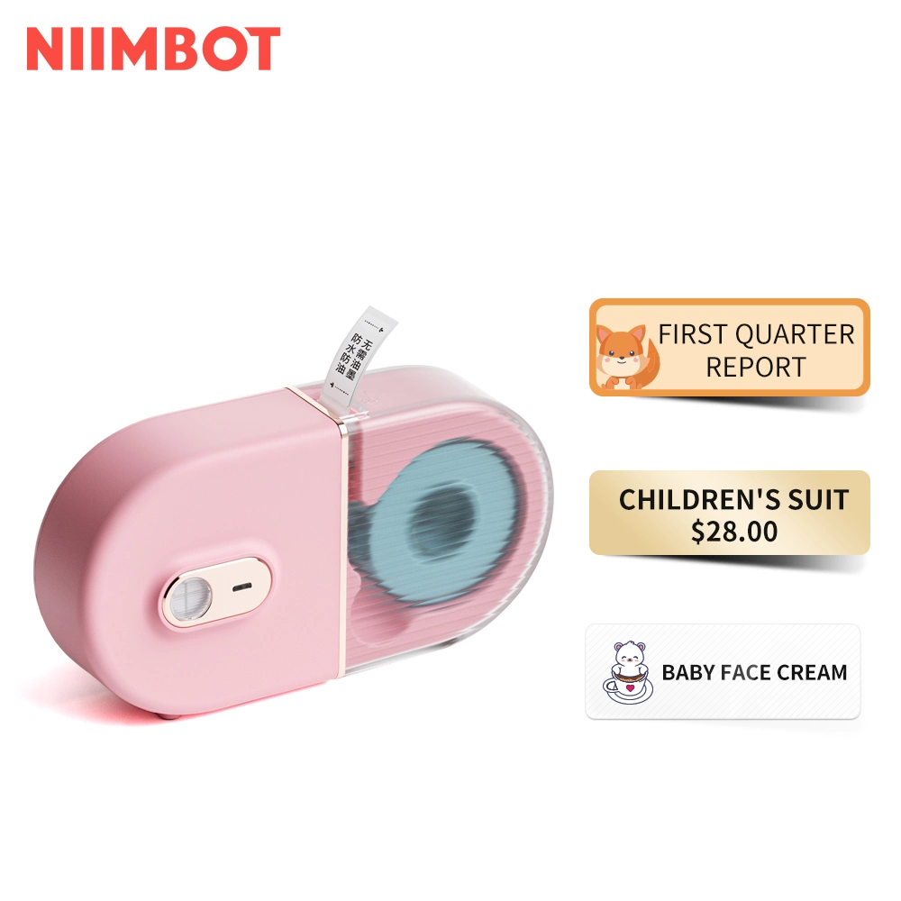 Хороший дизайн Niimbot Smart этикетка со штриховым кодом розовый принтера принтер для этикеток в коммерческих целях