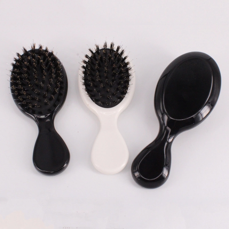 Hairdressing Tools Manufacturer Professional Nylon Bristle Mini Hair Brush Custom Logo