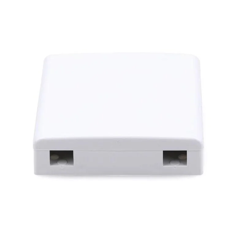 FTTH Optical Fiber Socket Distribution Box 2 Core/Port Outlet Fiber Optic Drop Cable Termination Box