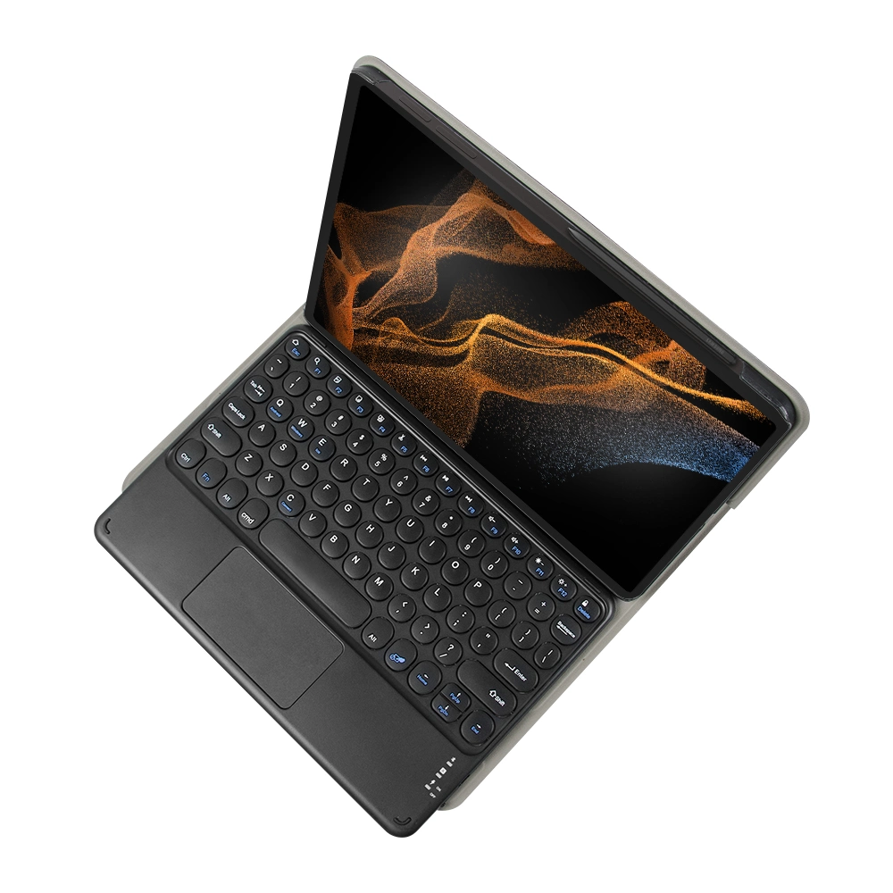 for Samsung Galaxy Tab S8 Ultra Tablet Case with Magnet Wireless Touchpad Keyboard